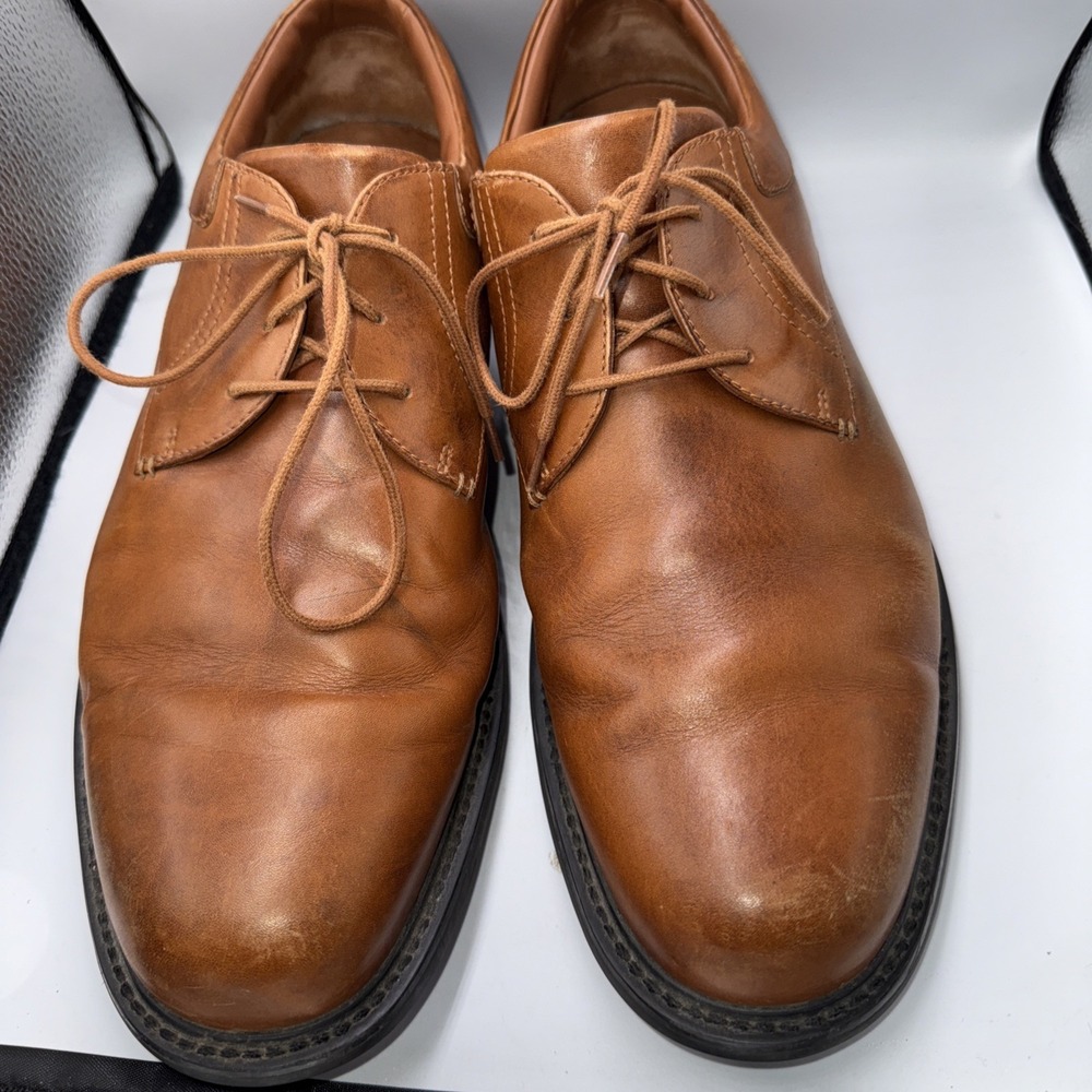 VINTAGE?  Red Wings  Leather Shoes Mens 14‎ D Brown Lace Up Casual Oxford NICE